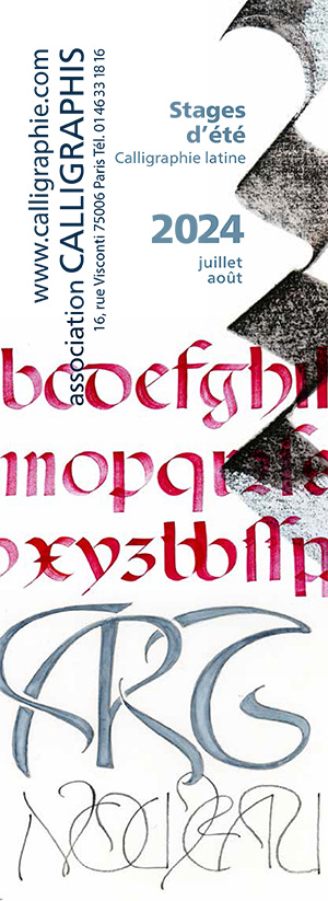 Stages d'été 2024 Calligraphis